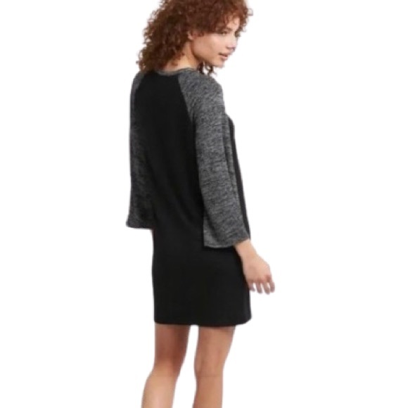 Ann Taylor Loft Black Gray Dress Size 4 EUC - Picture 2 of 10